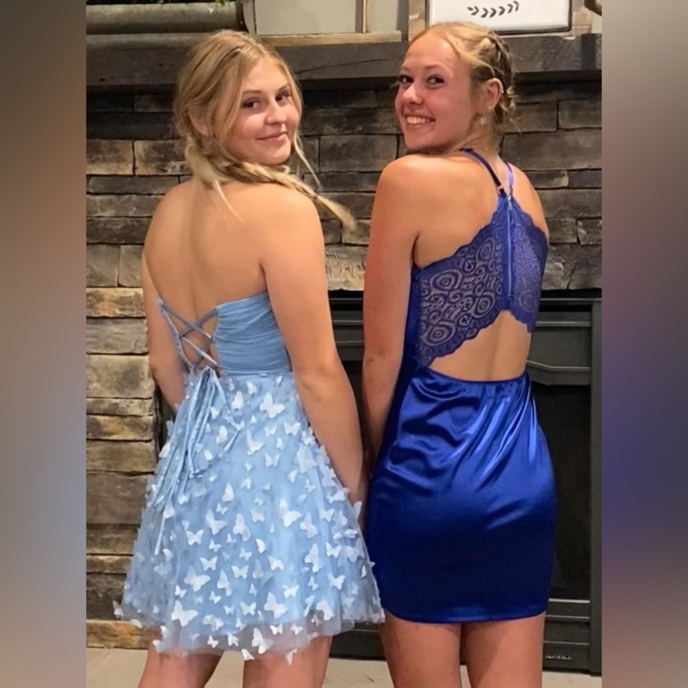 Light Blue Homecoming Dress
